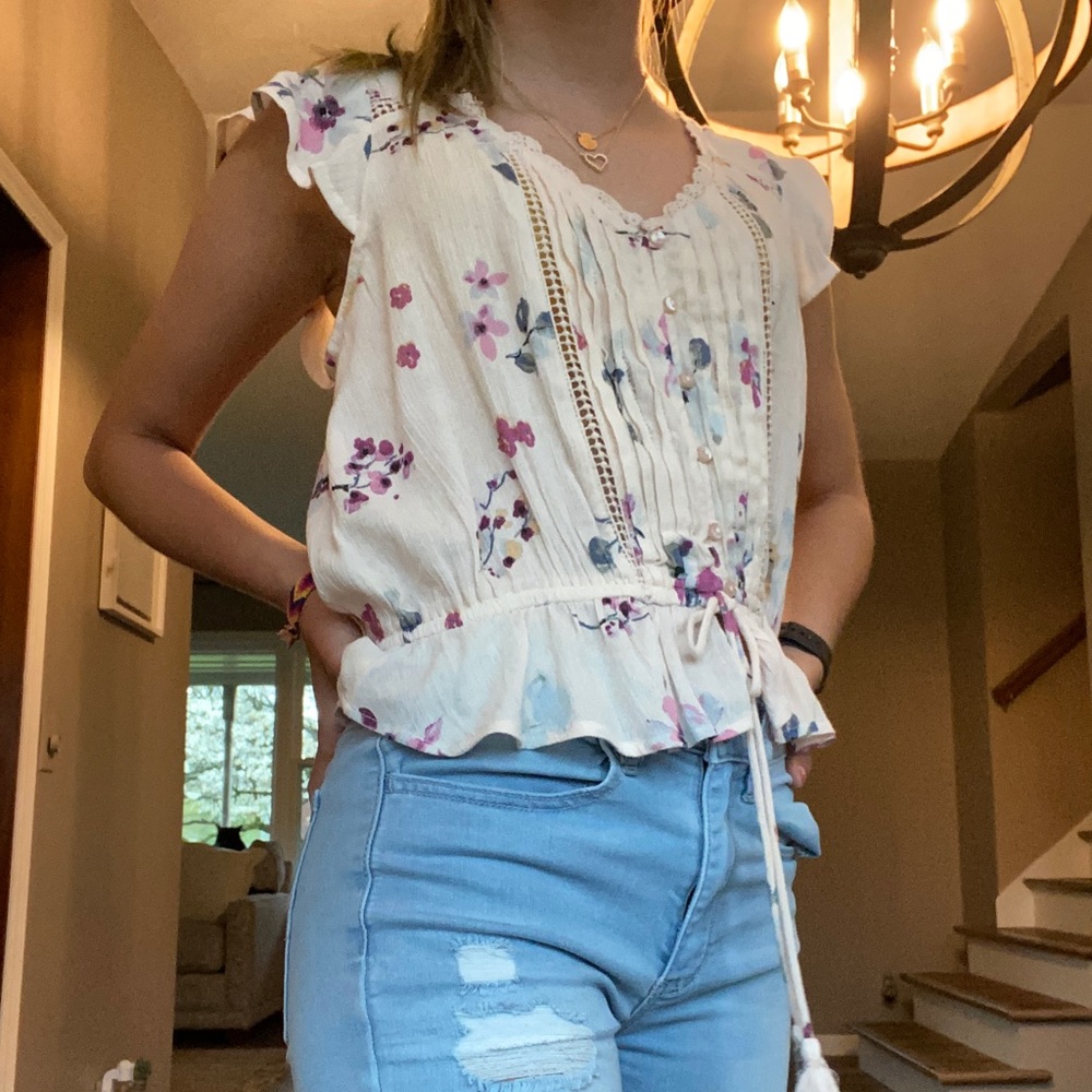 american rage flower shirt